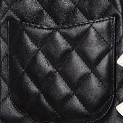Chanel Calfskin Quilted Small Cambon Messenger Black White 10 of 12
