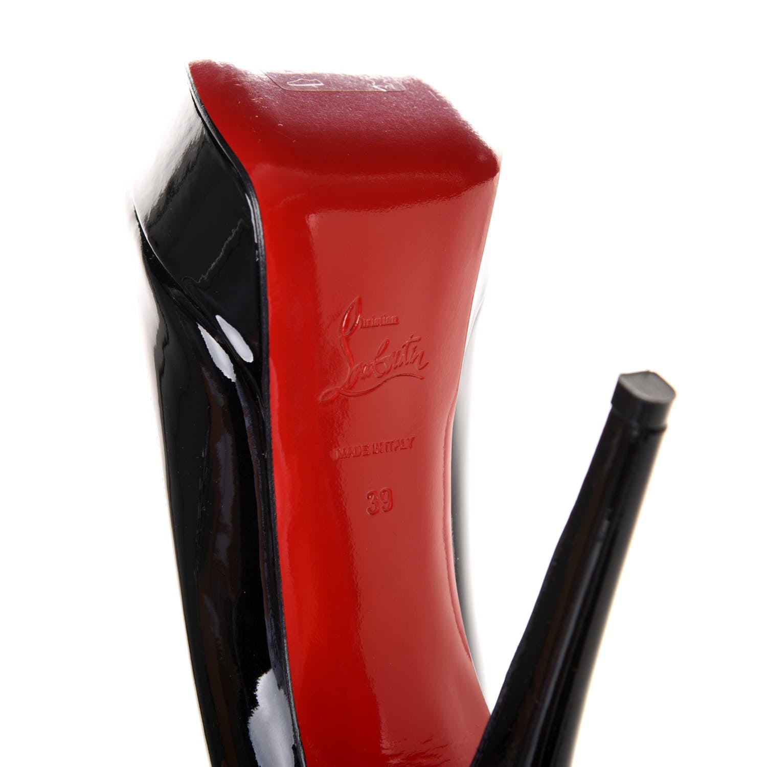 Christian Louboutin Patent Bianca 140 Pumps 39 Black 7 of 9