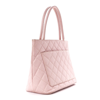 Chanel Caviar Quilted Medallion Tote Light Pink 3 of 13