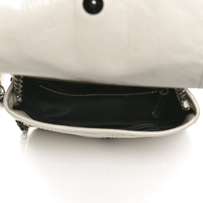 Saint Laurent Crinkled Calfskin Matelasse Monogram Niki Chain Wallet Crema Soft 5 of 15