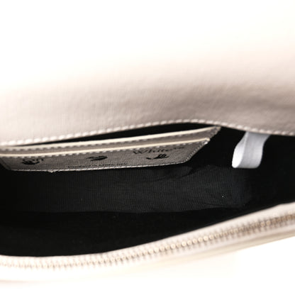 Off-White Saffiano Striped Mini Diag Binder Clip Bag White Black Yellow 5 of 10