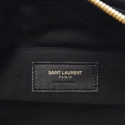Saint Laurent Calfskin Small Emmanuelle Fringe Hobo Bag Black 6 of 6