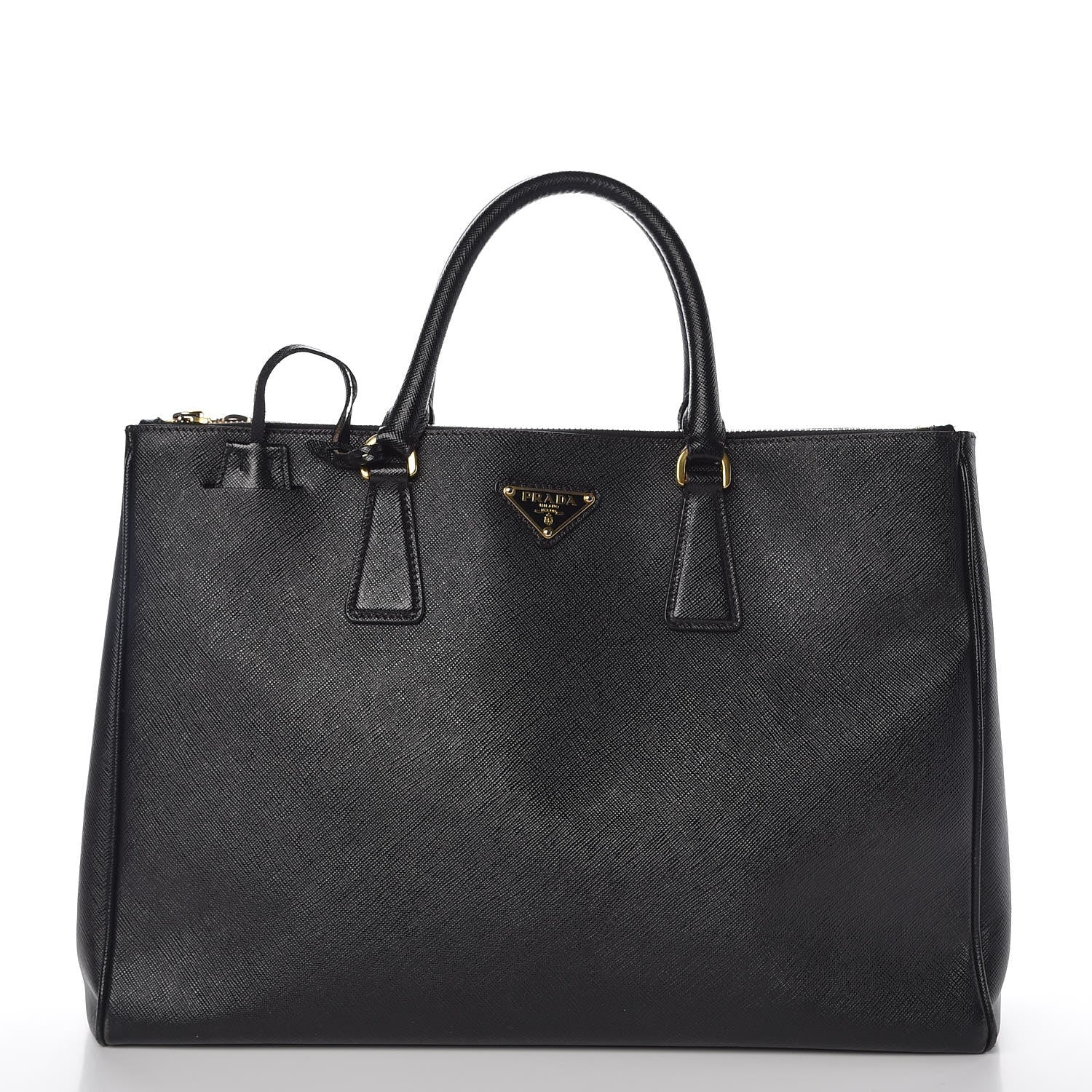 Prada Saffiano Large Galleria Double Zip Tote Black 1 of 10