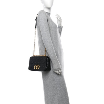 Christian Dior Calfskin Cannage Medium Caro Bag Black 2 of 11