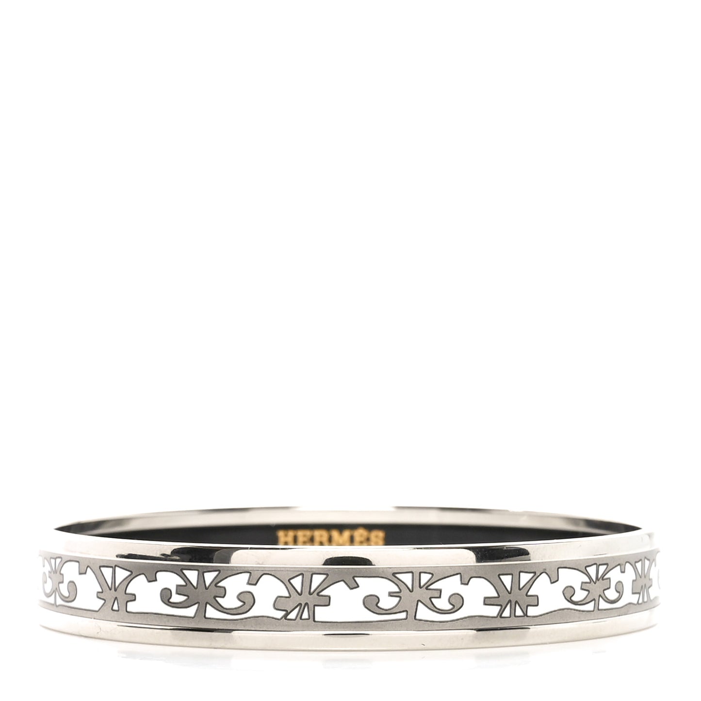 Enamel Printed Narrow Balcons du Guadalquivir Bracelet 65 Platine