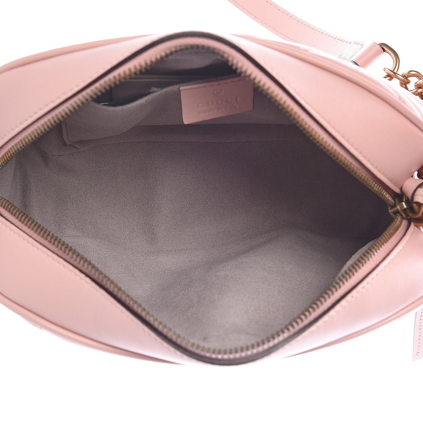 Calfskin Matelasse Small GG Marmont Chain Shoulder Bag Perfect Pink