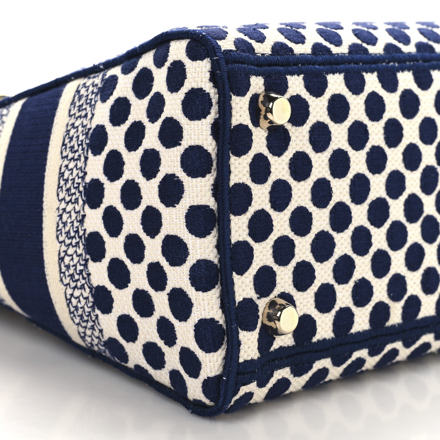 Christian Dior Canvas Medium DiorAmour Dots Lady D-Lite Blue 8 of 9