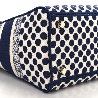 Christian Dior Canvas Medium DiorAmour Dots Lady D-Lite Blue 8 of 9