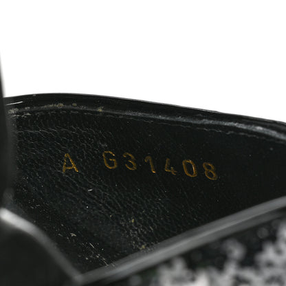 Chanel Sequin Wedge Sandals 40.5 Black 9 of 11