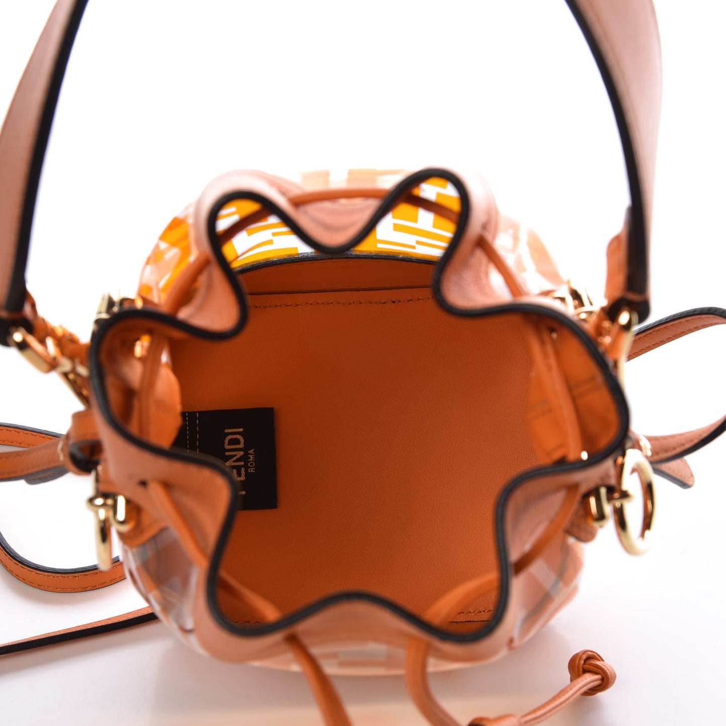 TPU FF Vitello Grace F is Fendi Mini Mon Tresor Bucket Bag Aranciata
