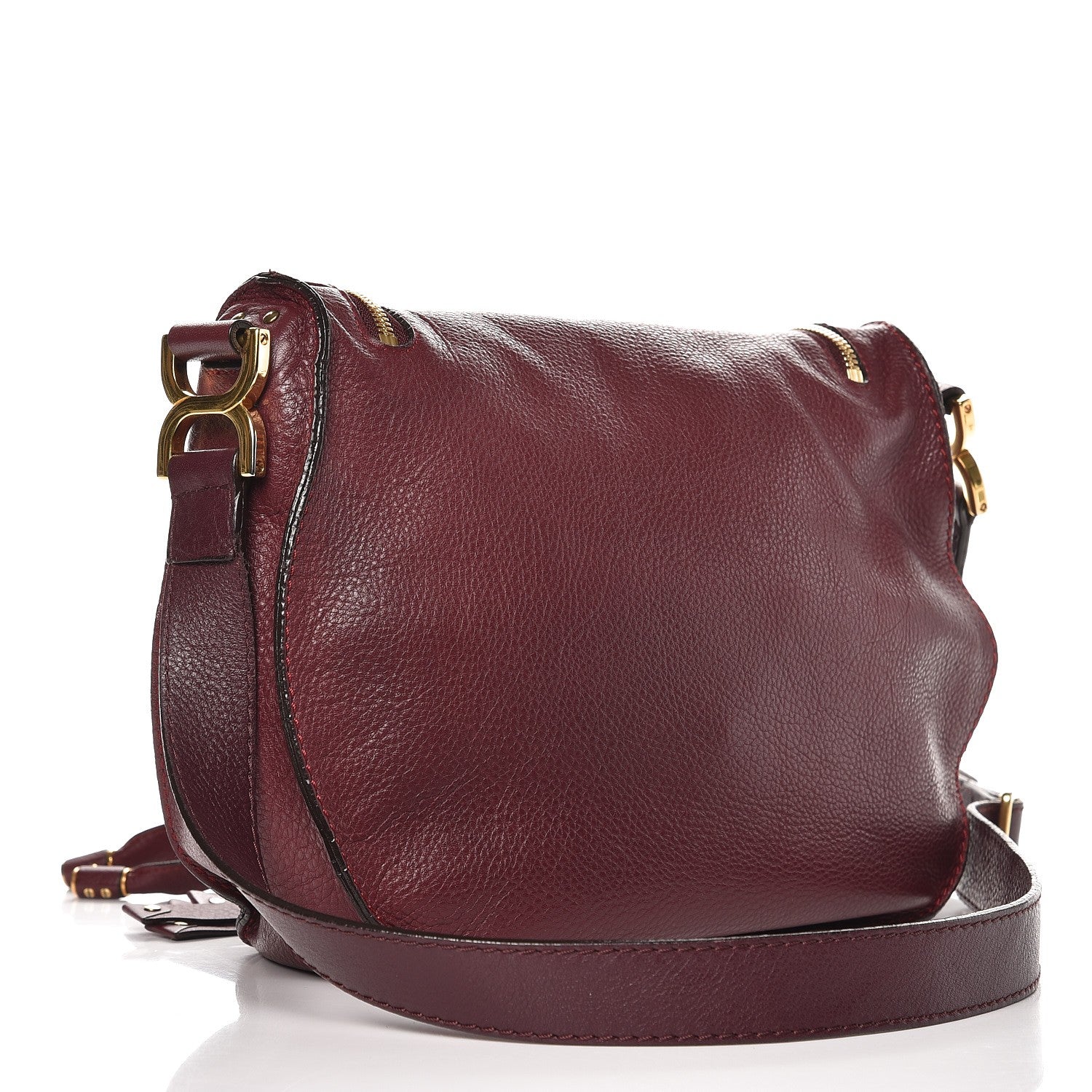 Chloe Calfskin Medium Marcie Crossbody Bag Plum Purple 3 of 11