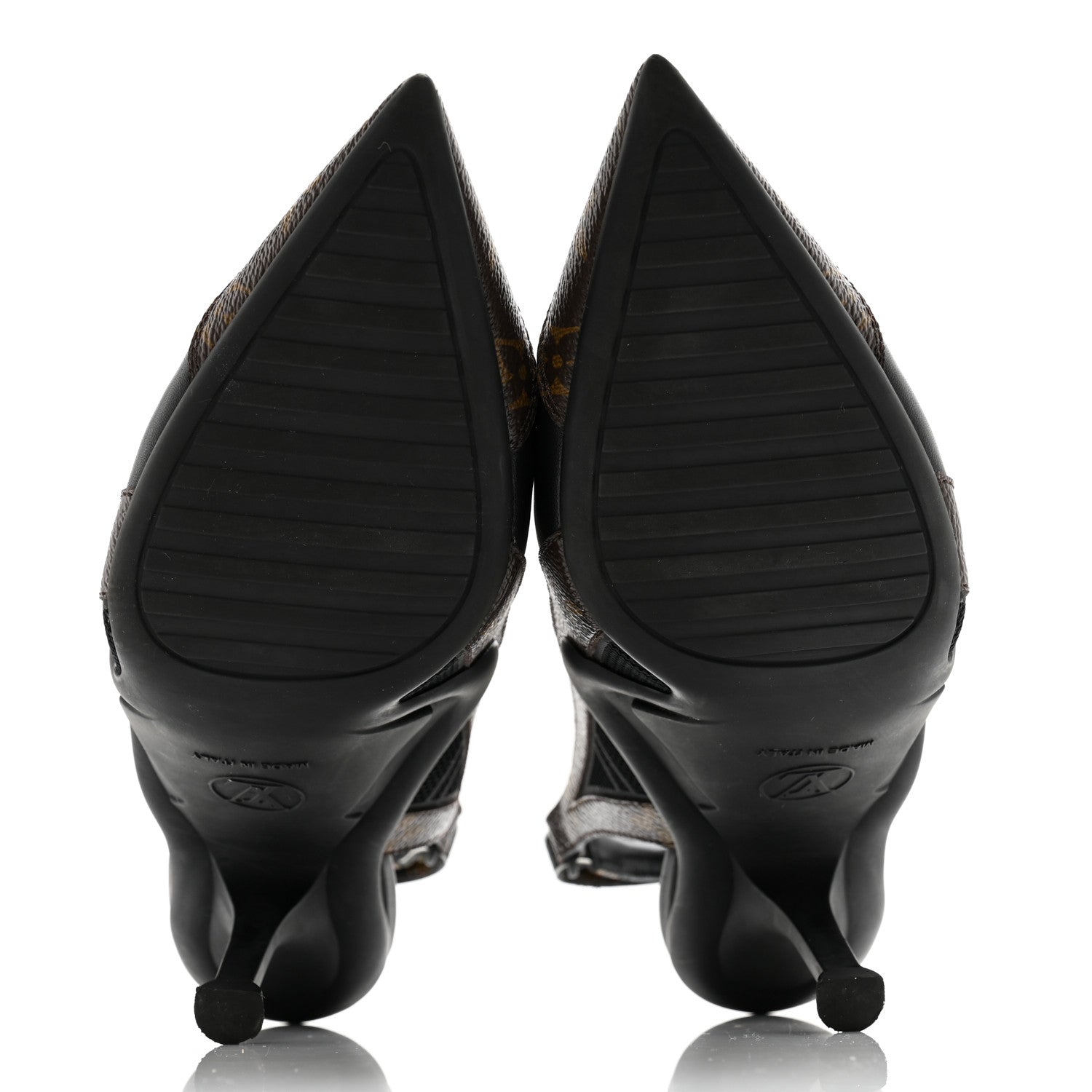 Louis Vuitton Patent Monogram Archlight Slingback Pumps 38 Black 5 of 10