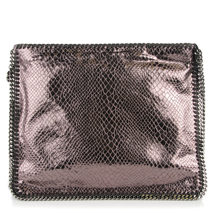 Stella McCartney Metallic Faux Python Falabella Messenger Grey 1 of 8