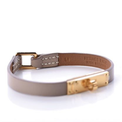 Hermes Tadelakt Micro Kelly Bracelet M Argile 4 of 6