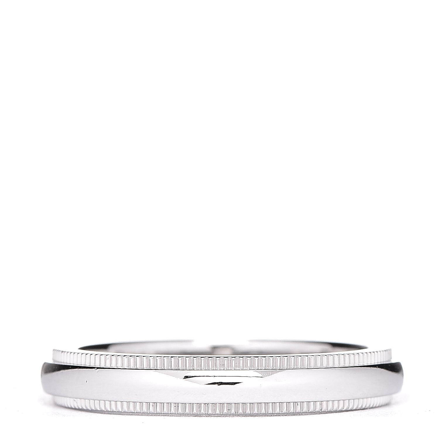 Tiffany Platinum 3mm Milgrain Wedding Band Ring 49 4.75 3 of 4