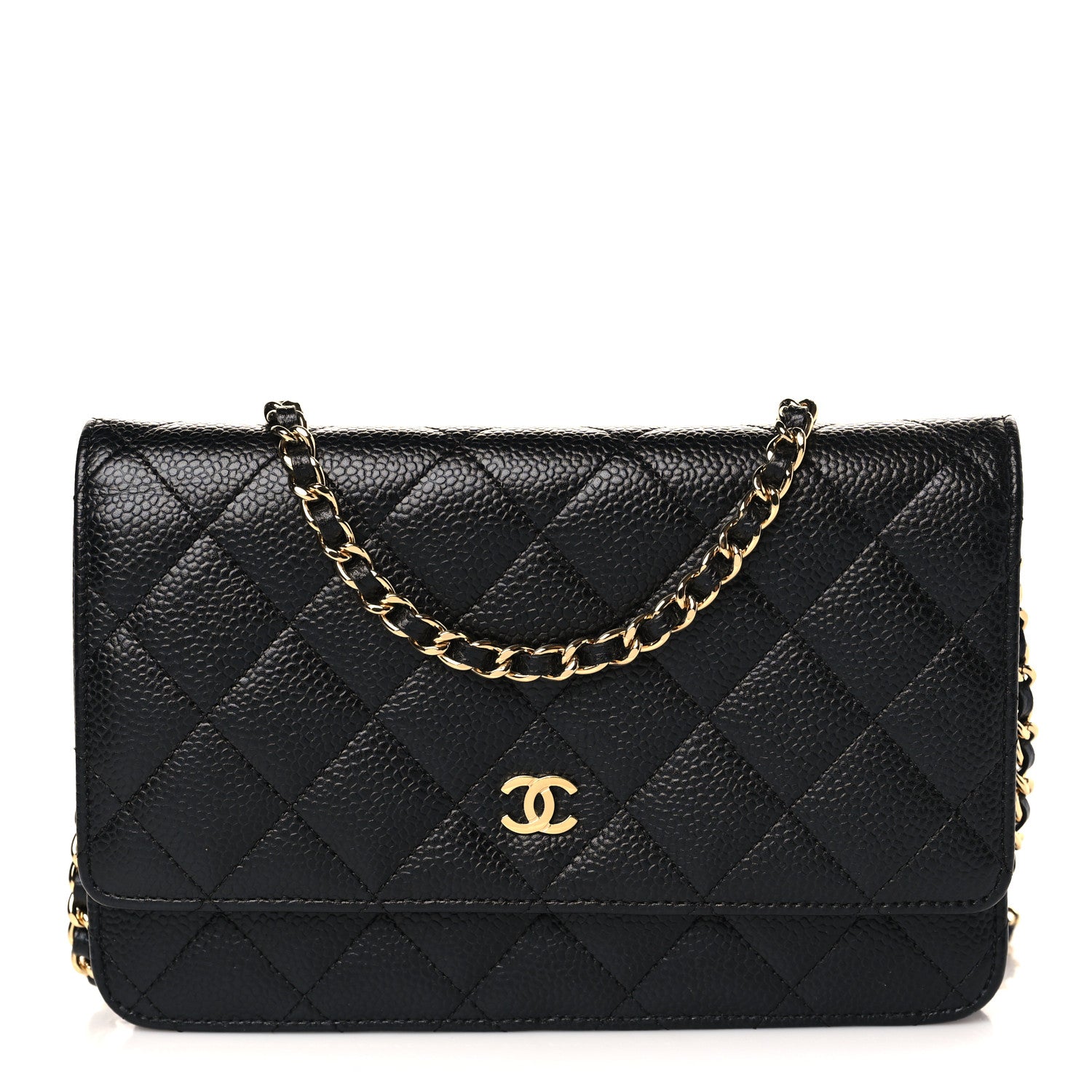 Chanel Caviar Quilted Wallet on Chain WOC Black 1 of 10