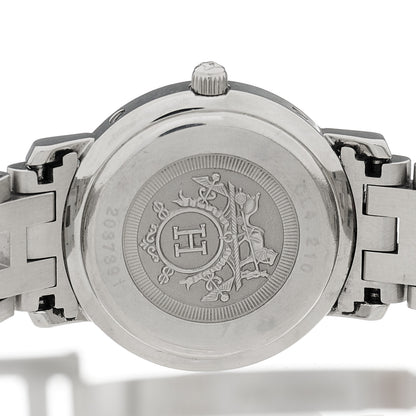 Hermes Stainless Steel 24mm Clipper Quartz Watch White 4 of 4