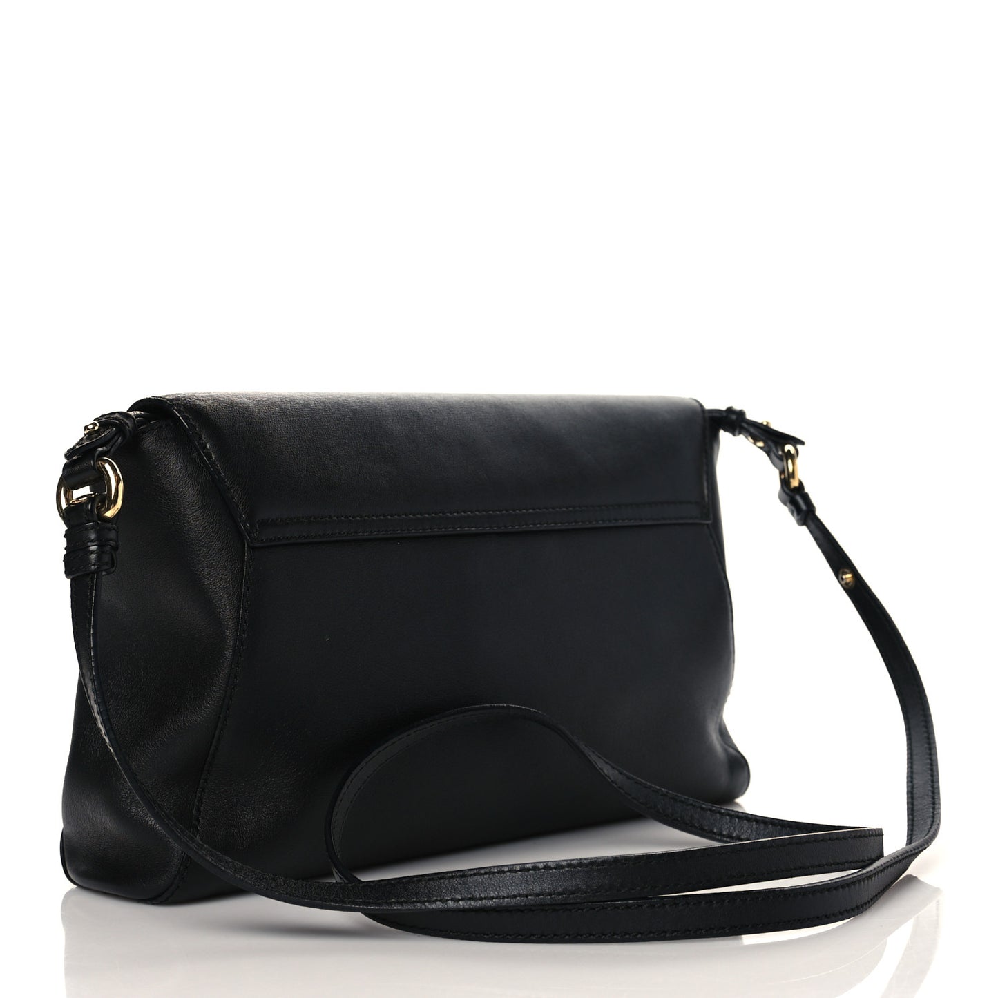 Calfskin Abbey Crossbody Black