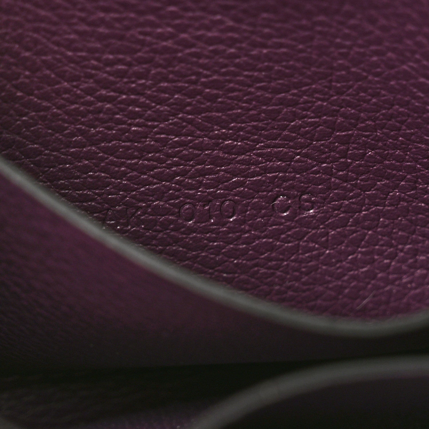 Hermes Evercolor Bi-Color Constance Slim Wallet Cassis Bleu Royale 8 of 9