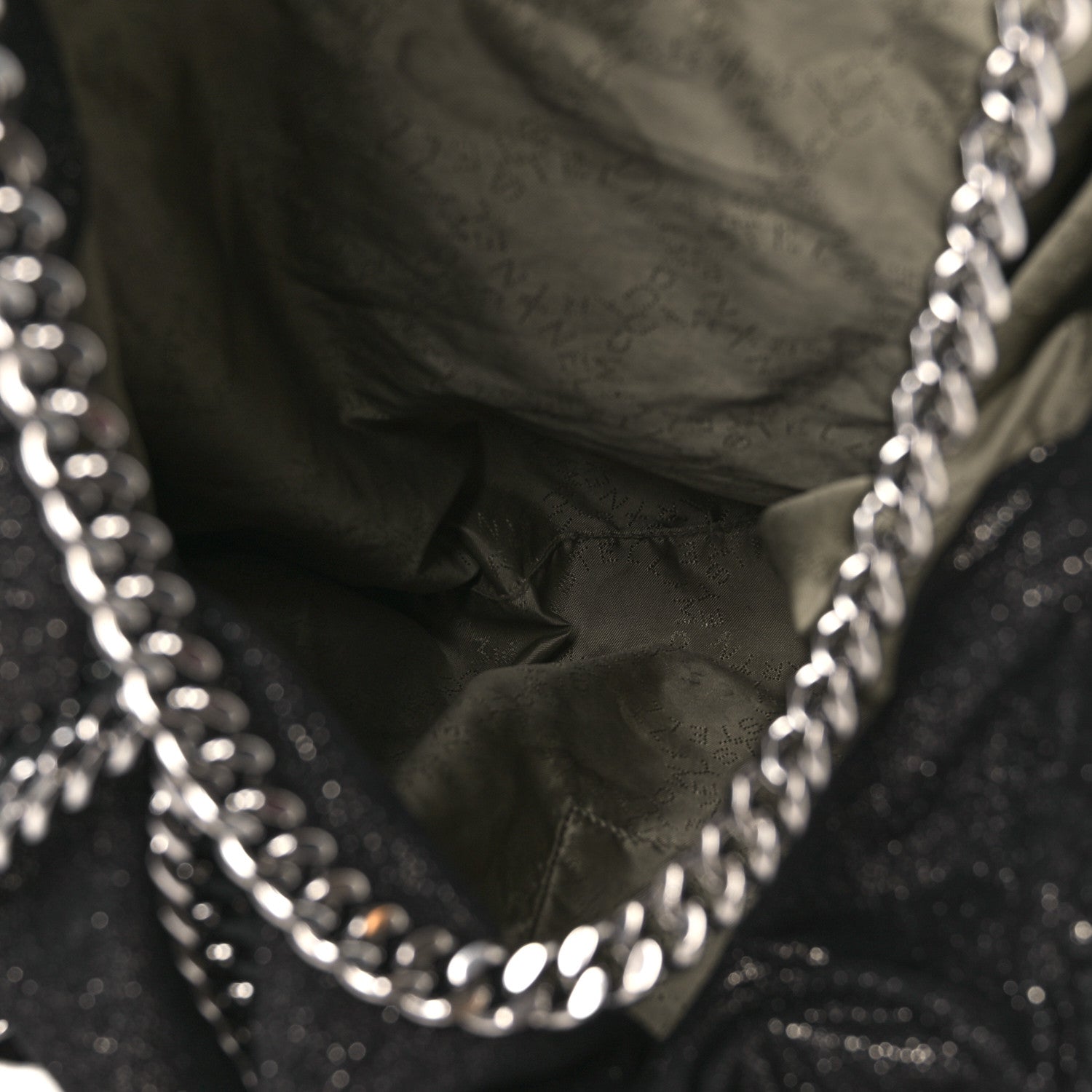 Stella McCartney Shaggy Deer Falabella Fold Over Tote Black 6 of 12
