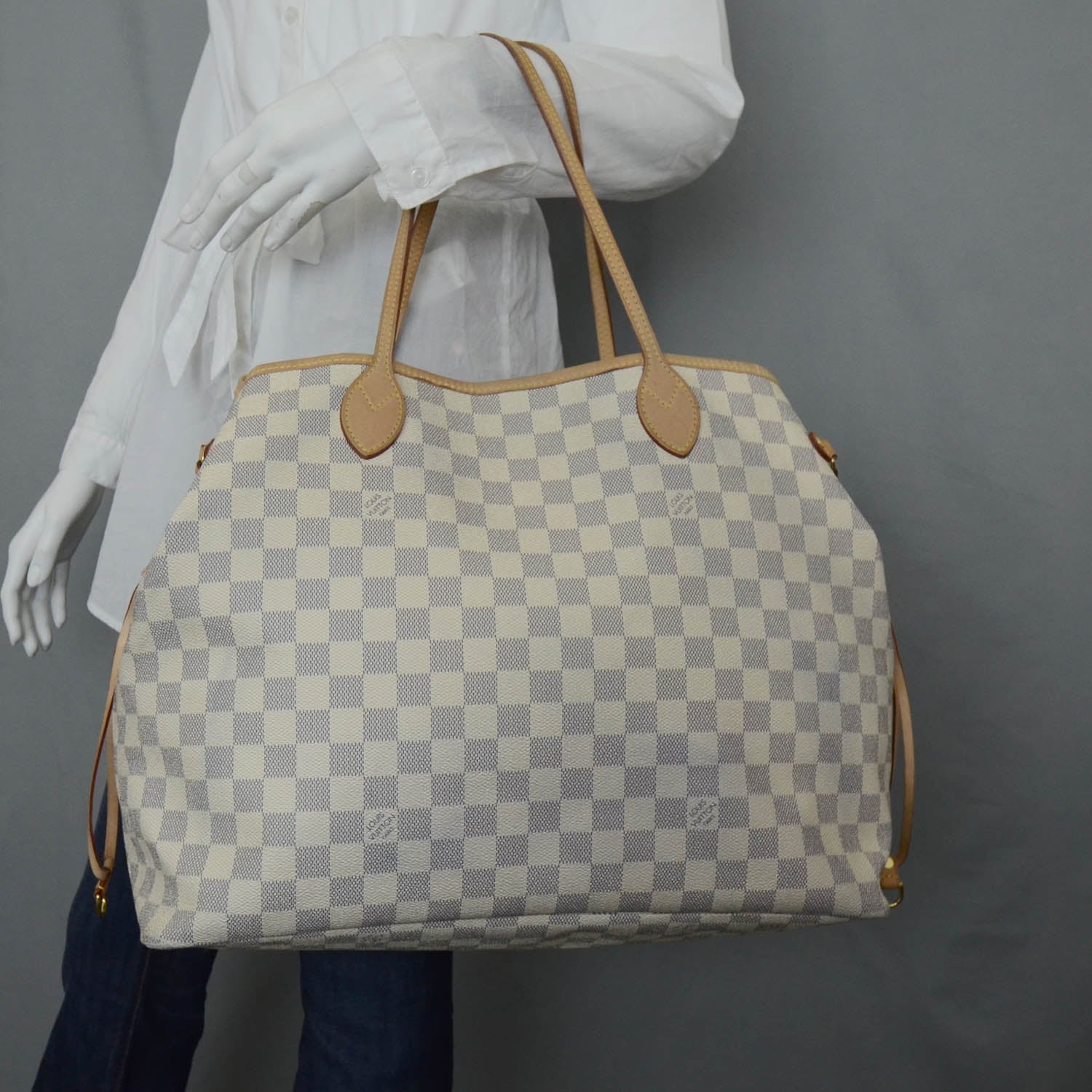 Louis Vuitton Damier Azur Neverfull GM 2 of 10