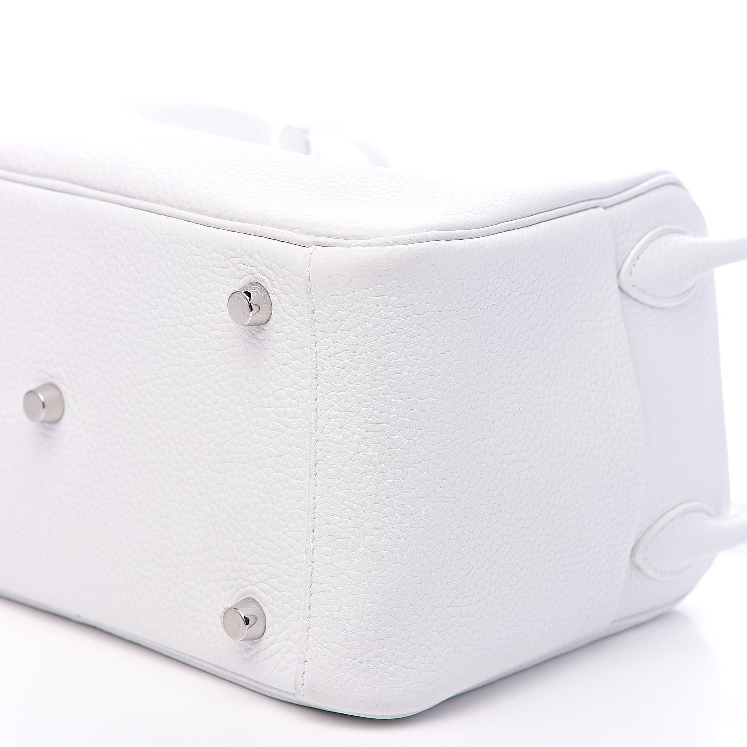 Hermes Taurillon Clemence Lindy 26 White 9 of 11