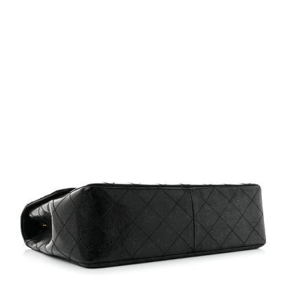 Chanel Patent Quilted Sparkle Glitter Jumbo Single Flap Black 4 of 13