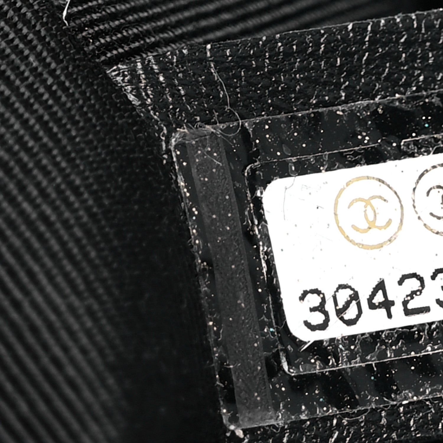 Chanel Shearling Tweed Shopper Tote Black 7 of 11