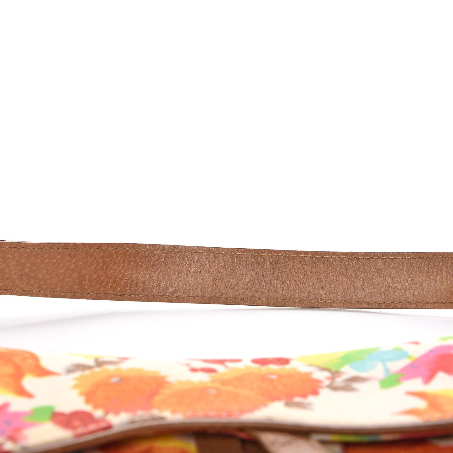 Canvas Floral Saddle Bag