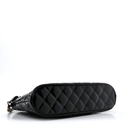 Chanel Patent Quilted Shiny Coco Small Shopping Bag Black 4 of 12