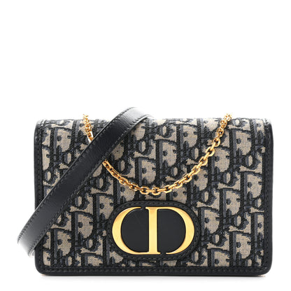 Christian Dior Oblique 30 Montaigne 2-In-1 Pouch Blue 2 of 21