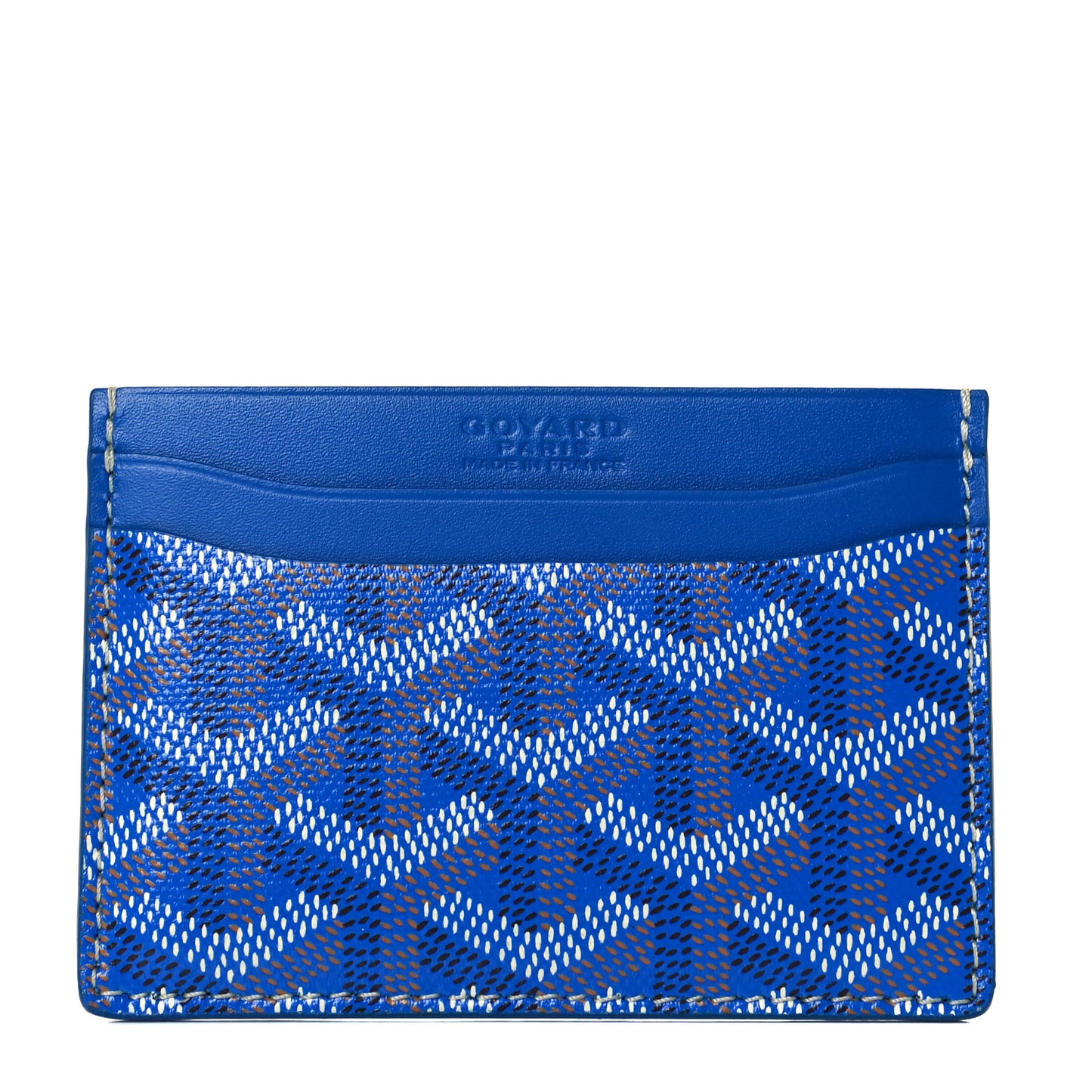 Goyardine Saint Sulpice Card Holder Sky Blue