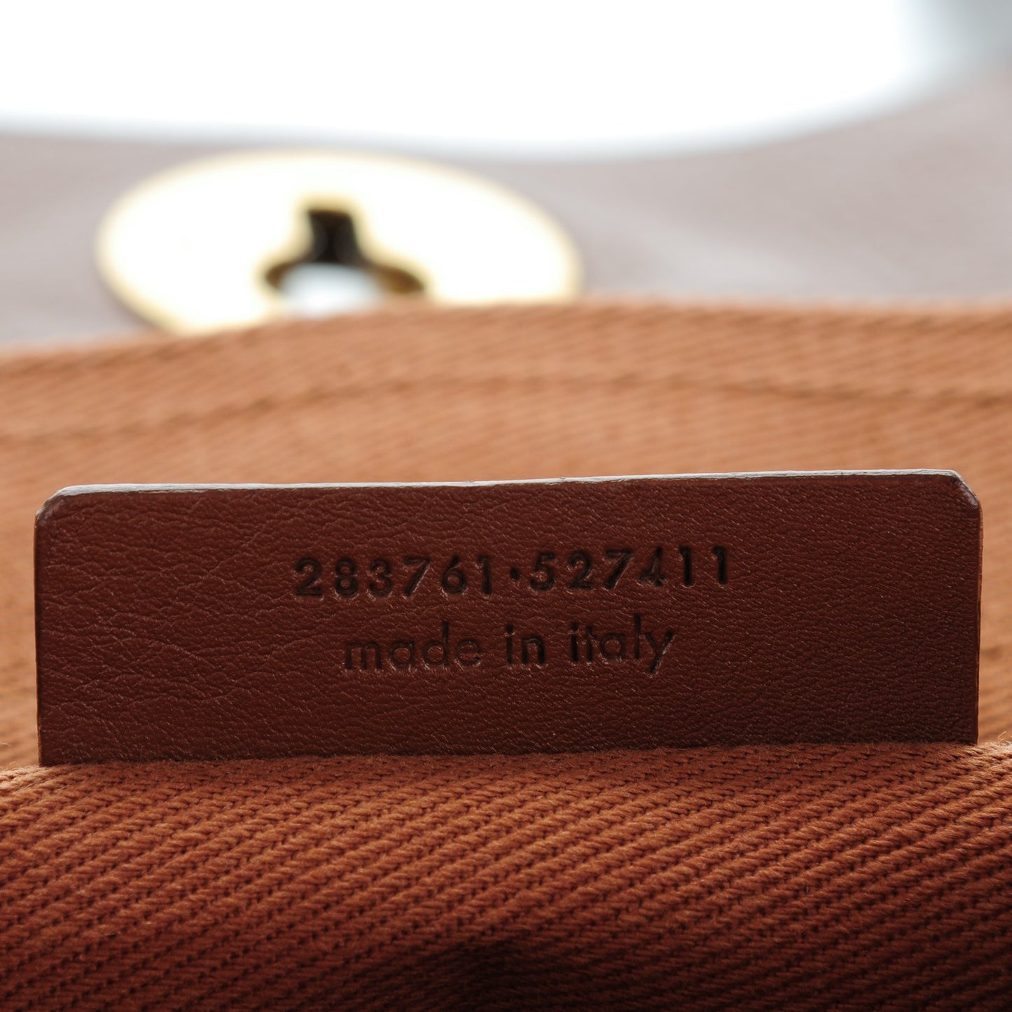 Calfskin Canvas Small Muse Two Cognac