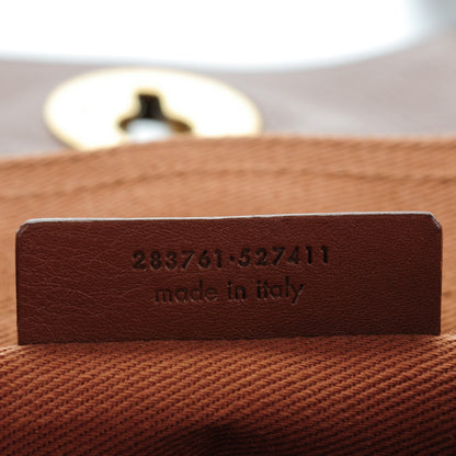 Saint Laurent Calfskin Canvas Small Muse Two Cognac 7 of 7