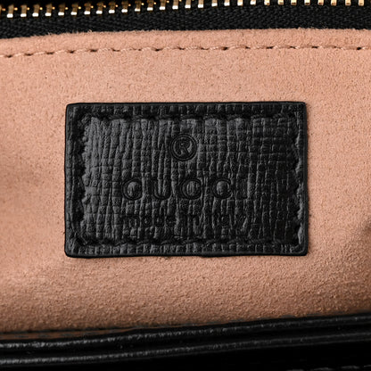 Gucci Azalea Calfskin Horsebit 1955 Shoulder Bag Black Black 6 of 10