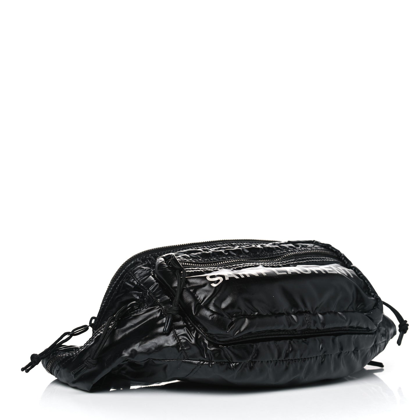 Nylon Logo Ripstop Body Belt Bag Black
