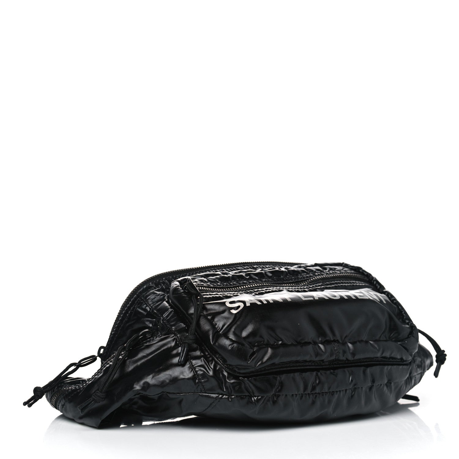 Saint Laurent Nylon Logo Ripstop Body Belt Bag Black 3 of 4