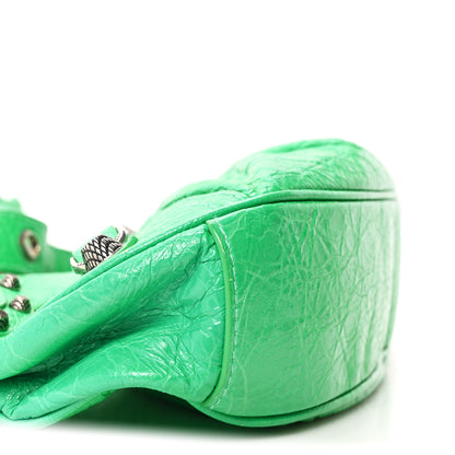 Balenciaga Agneau Arena Le Cagole Shoulder Bag XS Vivid Green 10 of 11