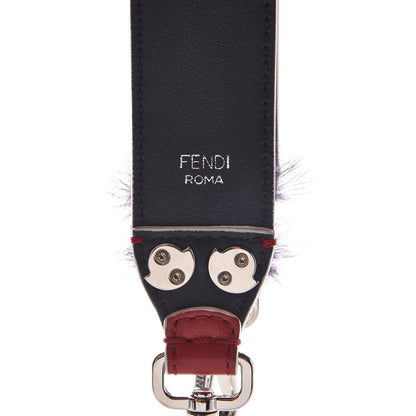 Fendi Vitello Dolce Mink Fur Hypnoteyes Striped Strap You Multicolor Lavagna 3 of 4