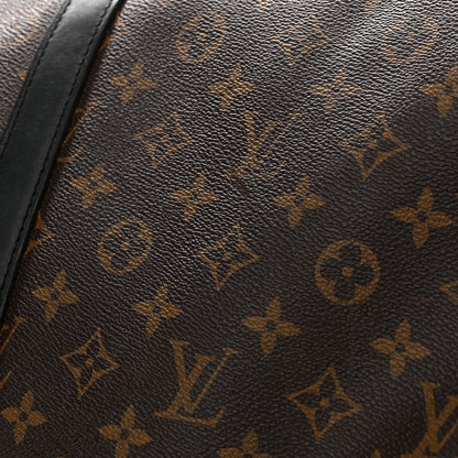 Louis Vuitton Monogram Macassar Keepall Bandouliere 55 10 of 10