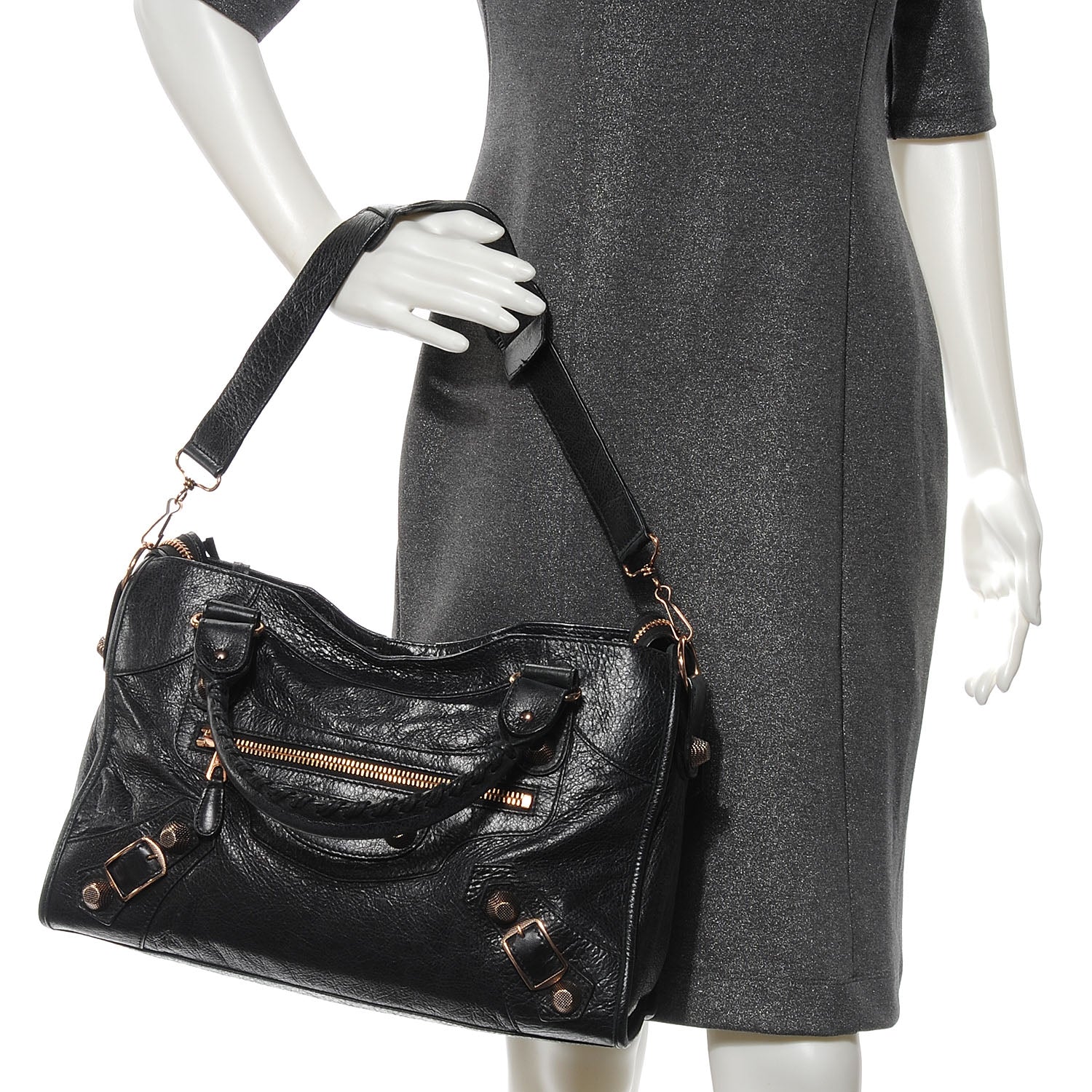 Balenciaga Agneau Giant 21 Rose Gold Hardware City Black 2 of 7
