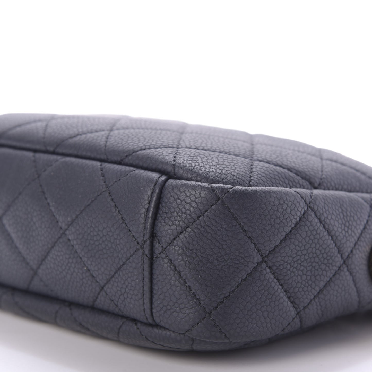 Caviar Quilted Small Coco Tassel Camera Case Dark Navy