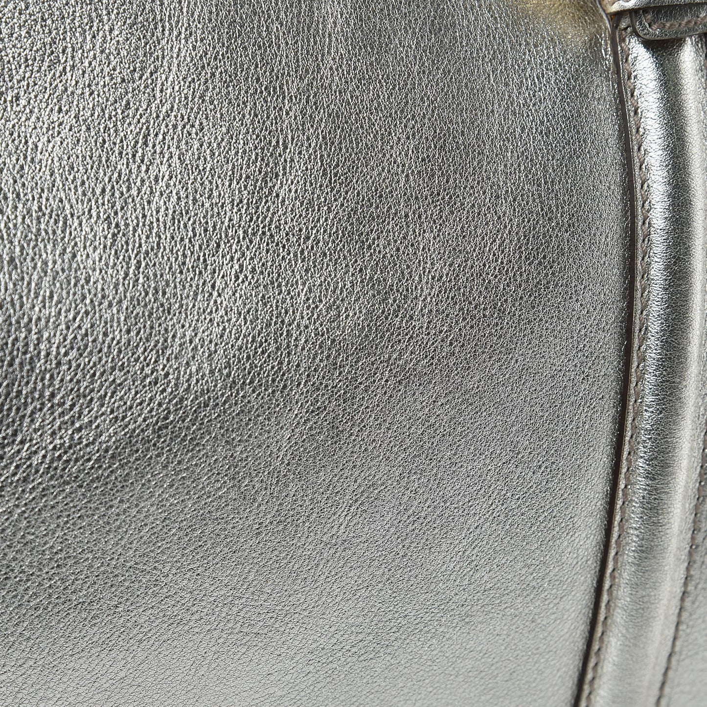 Metallic Calfskin Large Britt Boston Gold