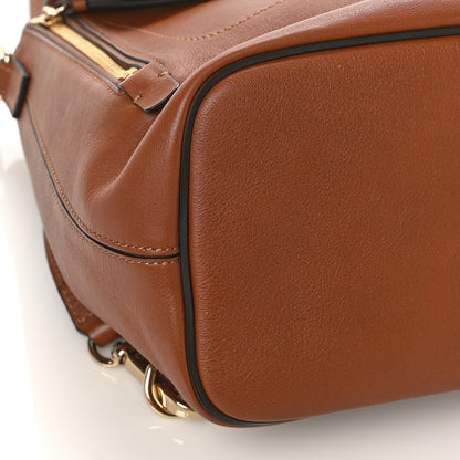 Chloe Suede Calfskin Medium Faye Backpack Tan 7 of 8