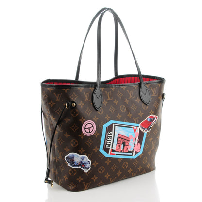 Louis Vuitton Monogram World Tour Neverfull MM 4 of 10