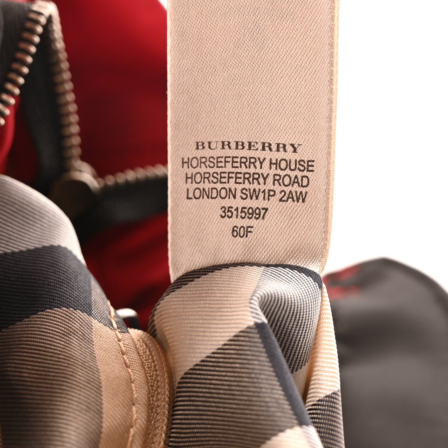 Burberry Nylon Buckleigh Packable Tote Bag Red 7 of 10