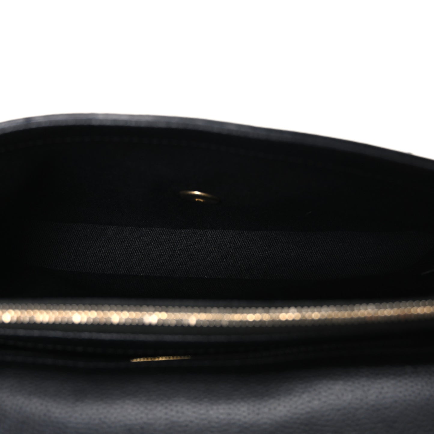 Caviar Diamond Stitched Small Top Handle Flap Black