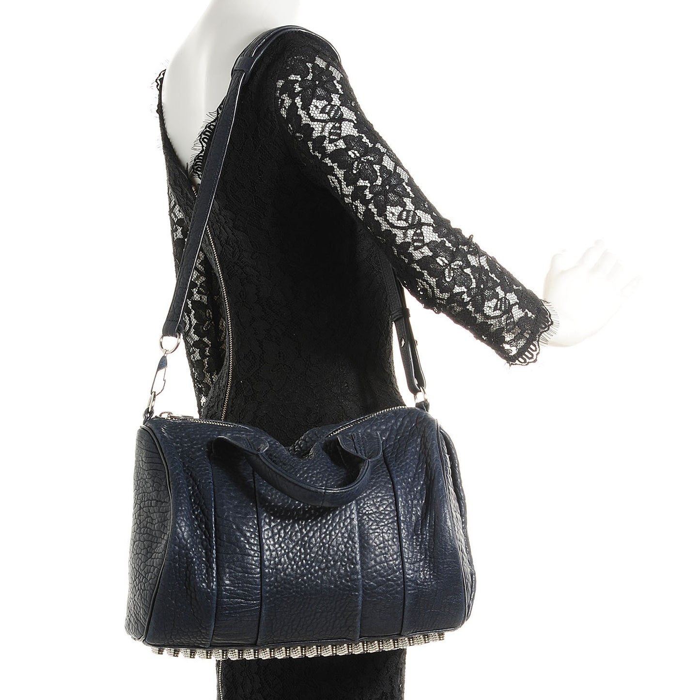 Pebbled Lambskin Rocco Midnight