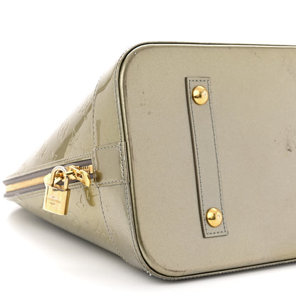 Louis Vuitton Vernis Alma MM Givre 9 of 14