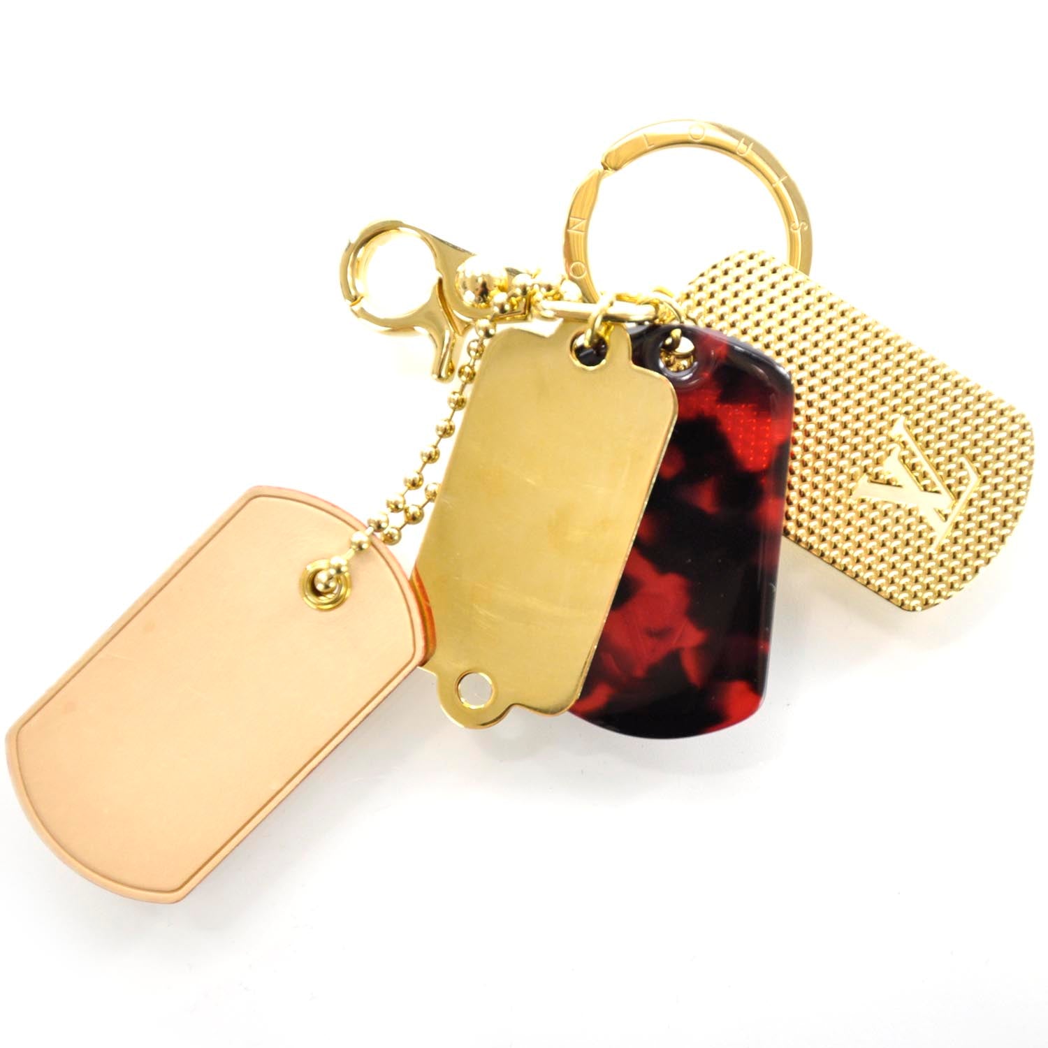 Louis Vuitton Monogramouflage Bag Charm Red 3 of 5